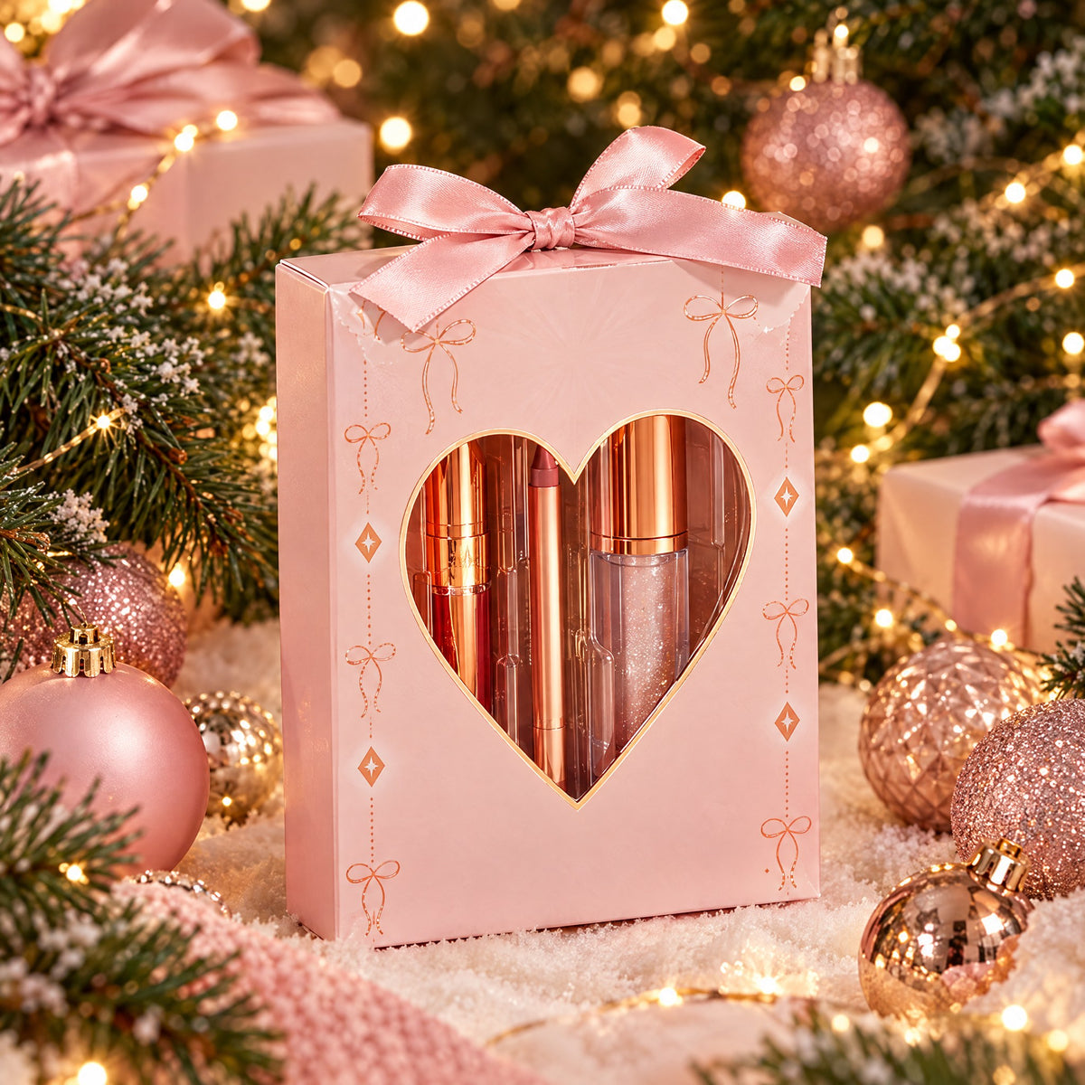 A heart-shaped Christmas surprise