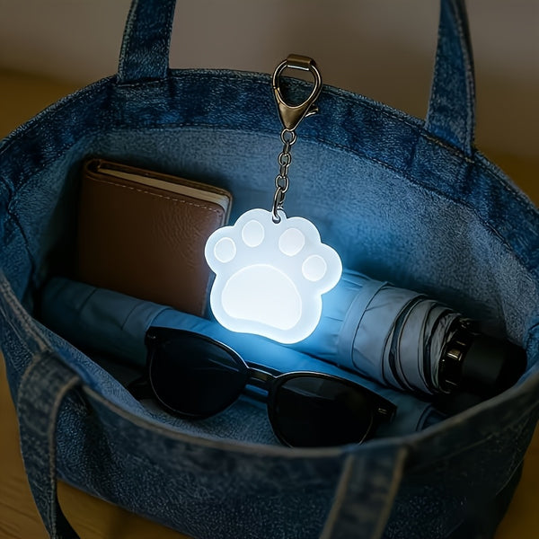 Paw or Star Purse Light Keyring, Touch Sensor, Rechargeable