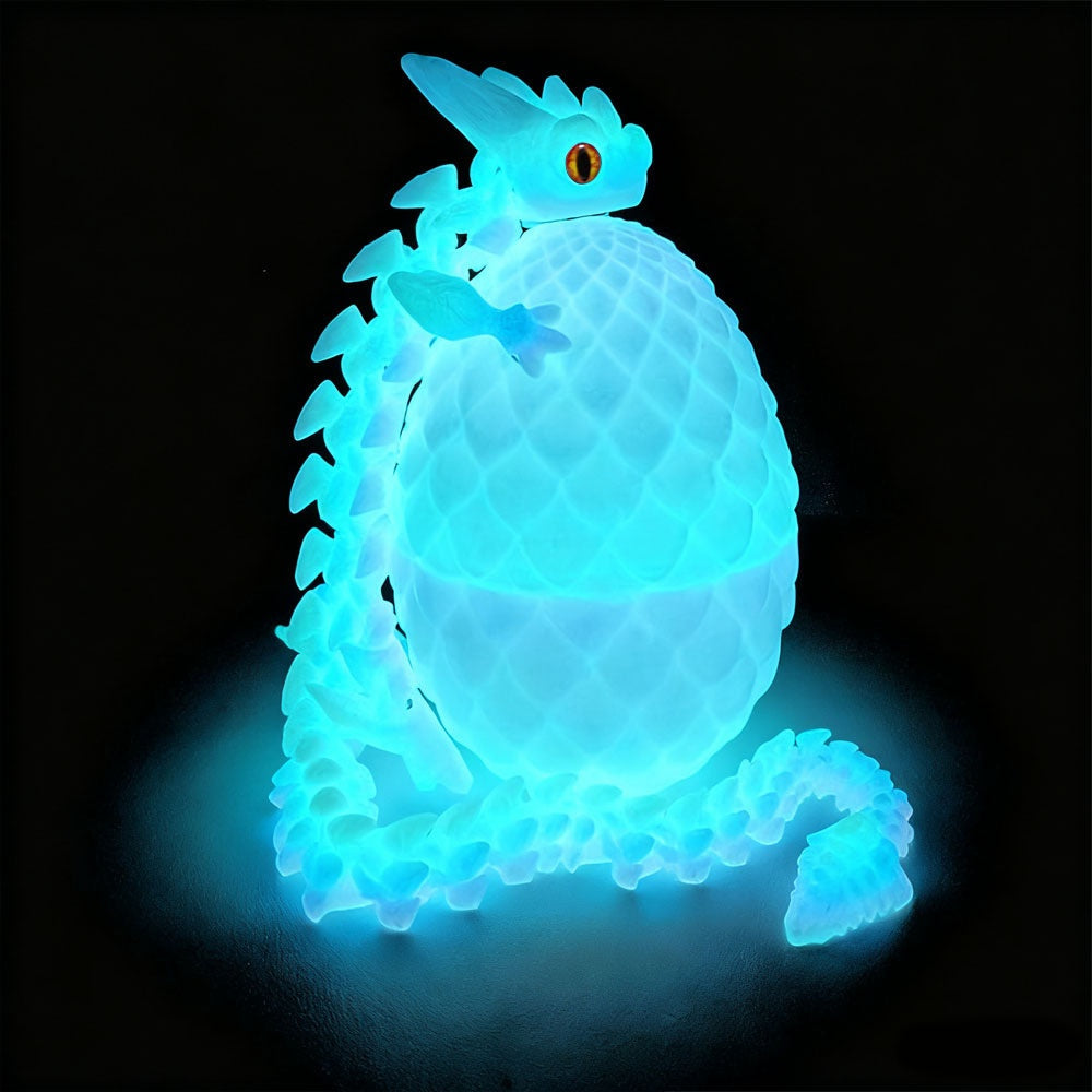 A dragon that coils around its egg