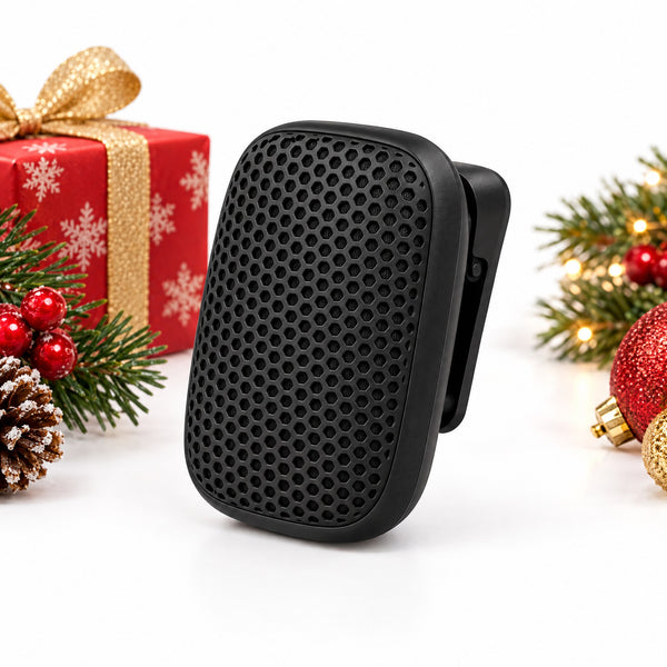 Clip-On Wearable Bluetooth Speaker, Waterproof Mini Speaker