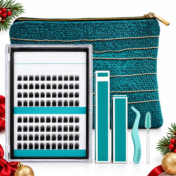DIY Clip-On Lash Cluster Starter Kit with Bond, Seal and Tweezers