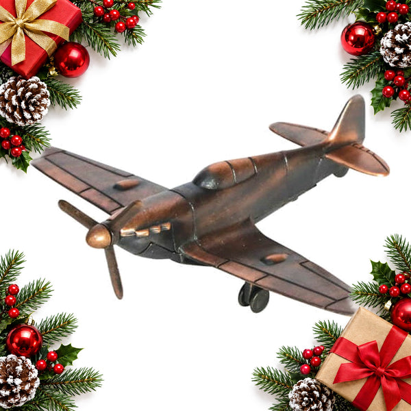 Metal Aircraft Pencil Sharpener, Antique Bronze Desk Model Gift