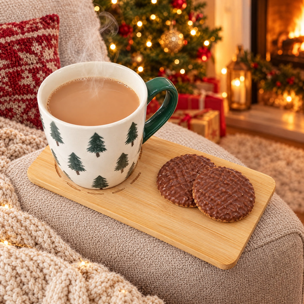 A cuppa and biscuits, all in one place