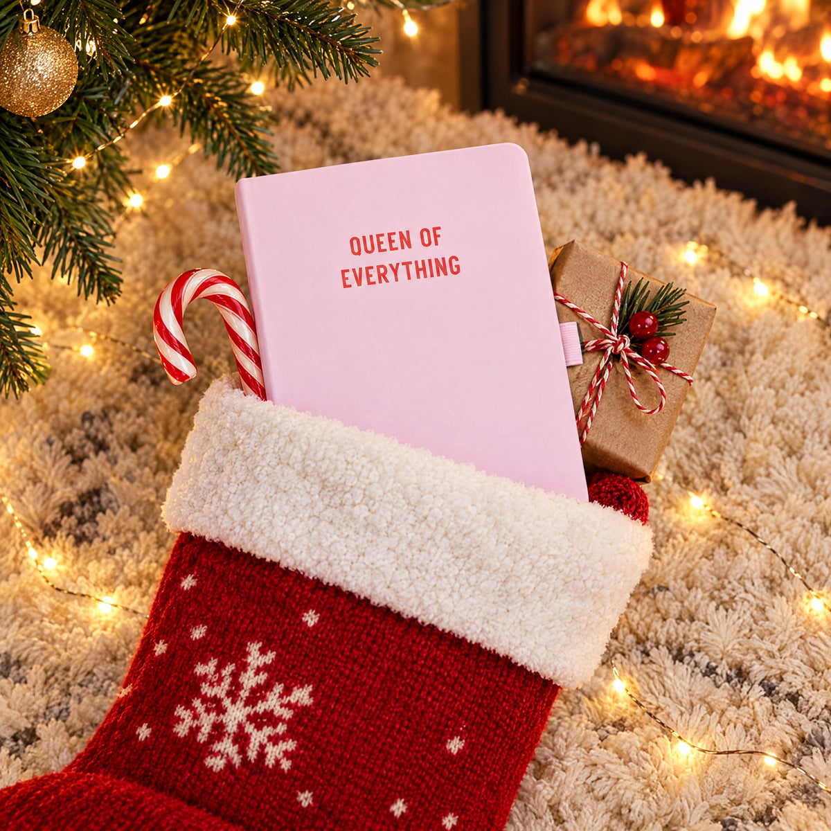 Made to peek out of a stocking