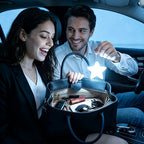 Paw or Star Purse Light Keyring, Touch Sensor, Rechargeable