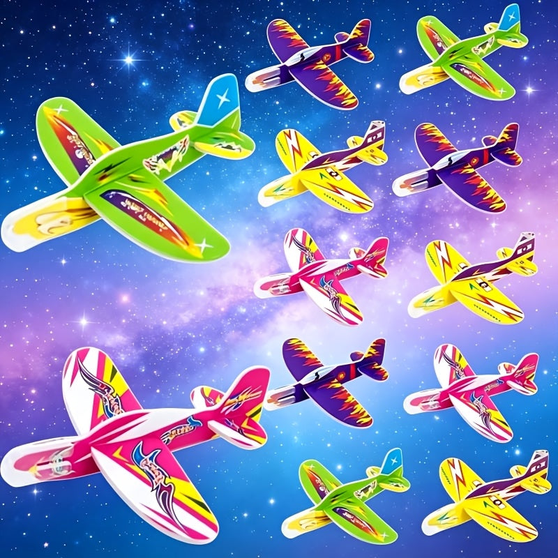 30 Mini Glider Planes to Build, Party Bag Flying Toys for Kids