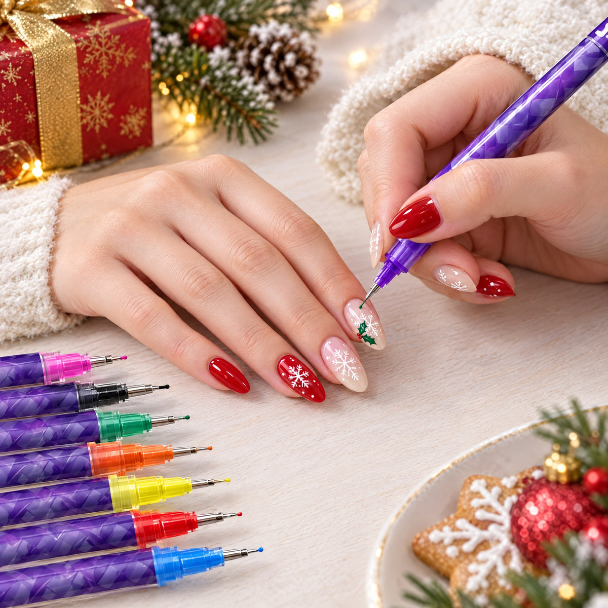 Festive nails in minutes