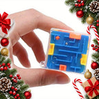 15 mini 3d maze cubes pocket ball puzzles for party bags — Christmas stocking filler gift