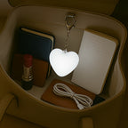 Heart Purse Light Keyring, Touch-Activated and USB Rechargeable