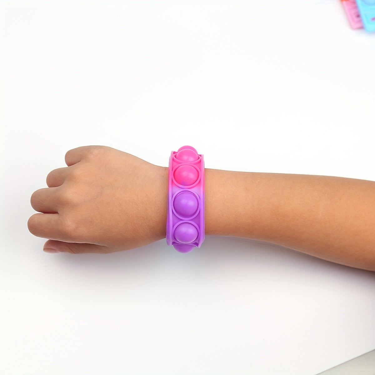 18 Push Bubble Fidget Bracelets, Adjustable Silicone Party Pack