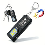 Rechargeable Mini LED Keyring Torch with Magnetic Base