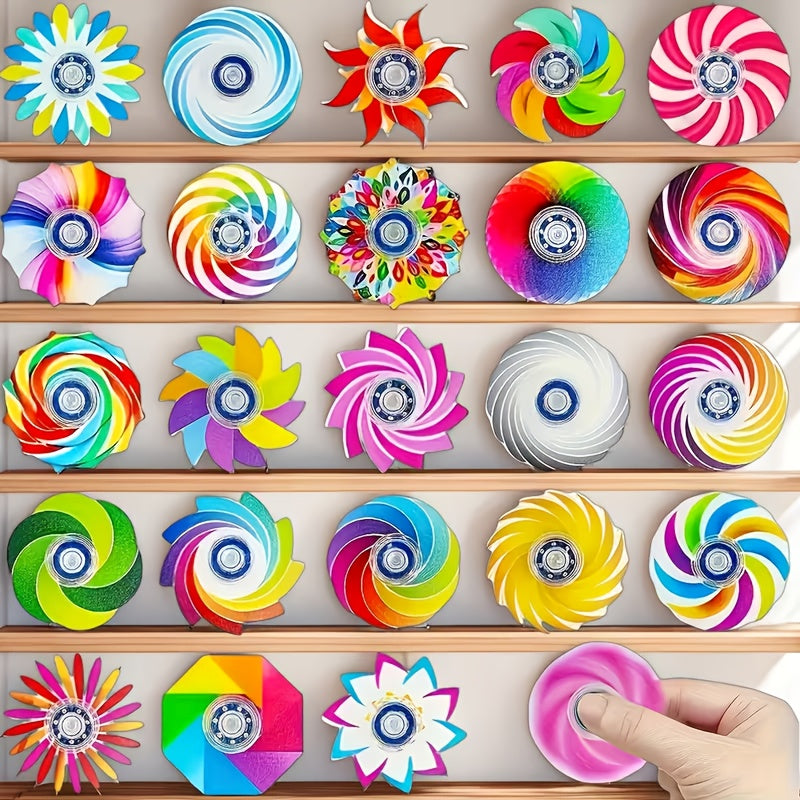 Mini Rainbow Fidget Spinners – Party Pack of 6, 14 or 26