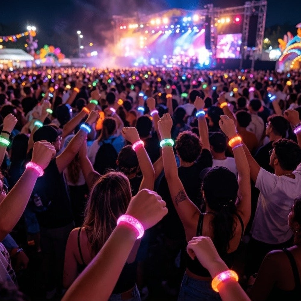 20 Light-Up Bubble Bracelets for Parties and New Year's Eve
