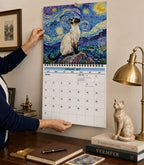 2027 Funny Cat Wall Calendar – Cats in Famous Paintings, 12 Months