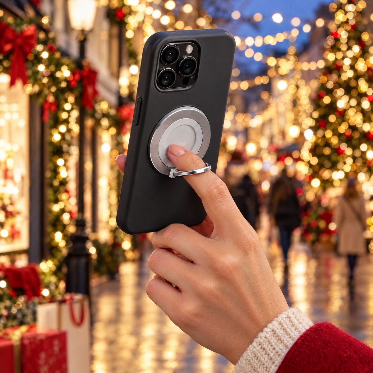 3-Axis 360° Rotating Magnetic Phone Ring Stand and Grip