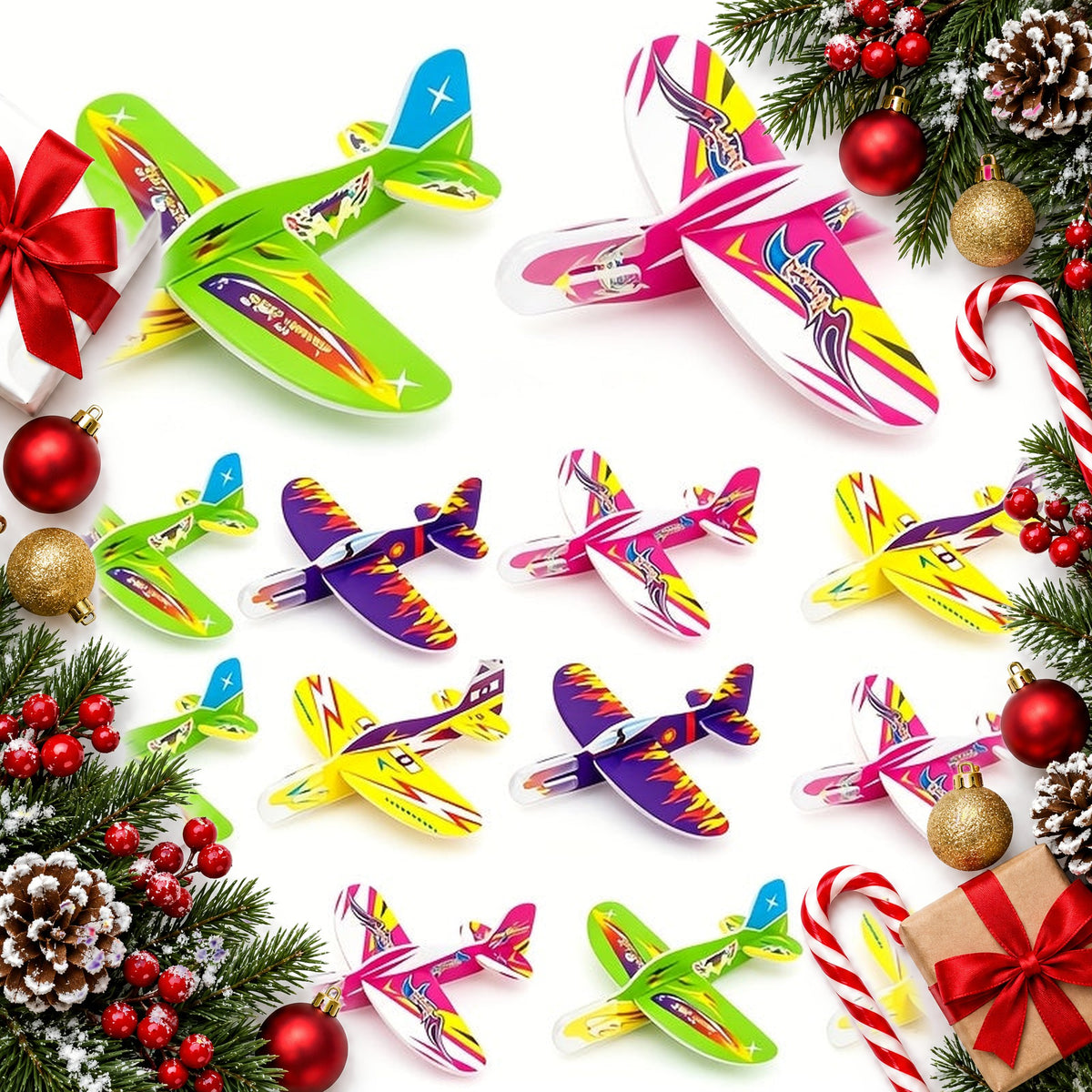 30 mini glider planes to build party bag flying toys for kids — Christmas stocking filler gift