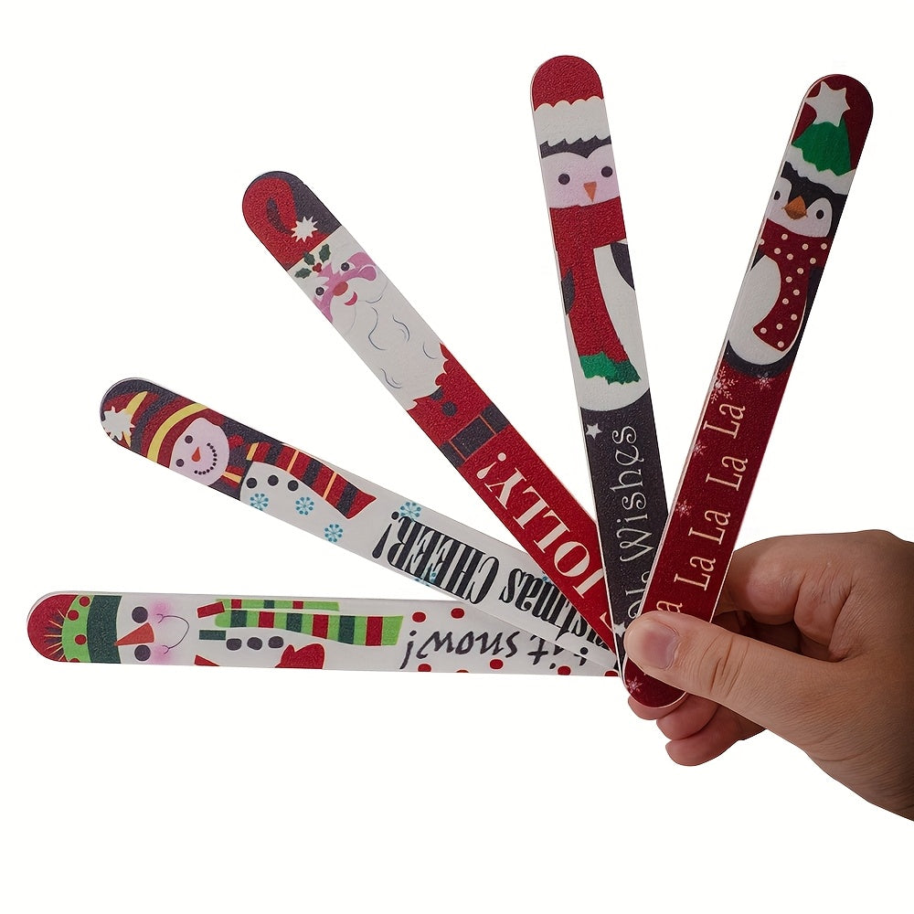 Five files, ten festive faces