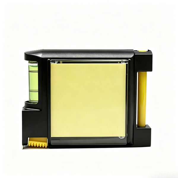 4-in-1 Tape Measure with Spirit Level, Sticky Notes and Pen