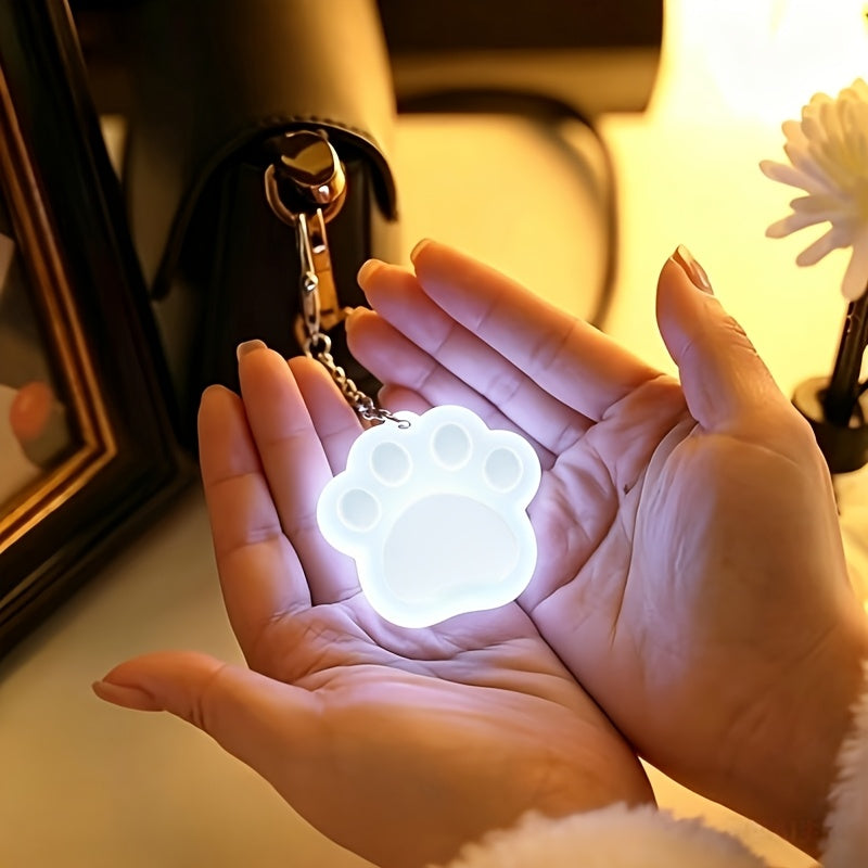 Paw or Star Purse Light Keyring, Touch Sensor, Rechargeable