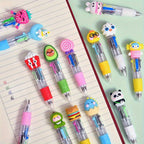 Mini 4-Colour Pens Pack of 30 – Cute Character Toppers