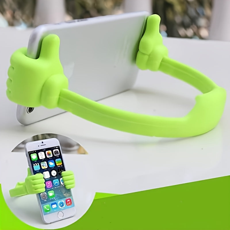A thumbs-up that holds the phone