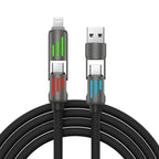 4-in-1 Fast Charging Cable – USB-C, Lightning & USB-A in One