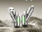 4-in-1 Fast Charging Cable – USB-C, Lightning & USB-A in One