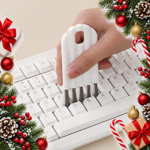 4 piece keyboard cleaning brush kit for laptops cameras earbuds — Christmas stocking filler gift
