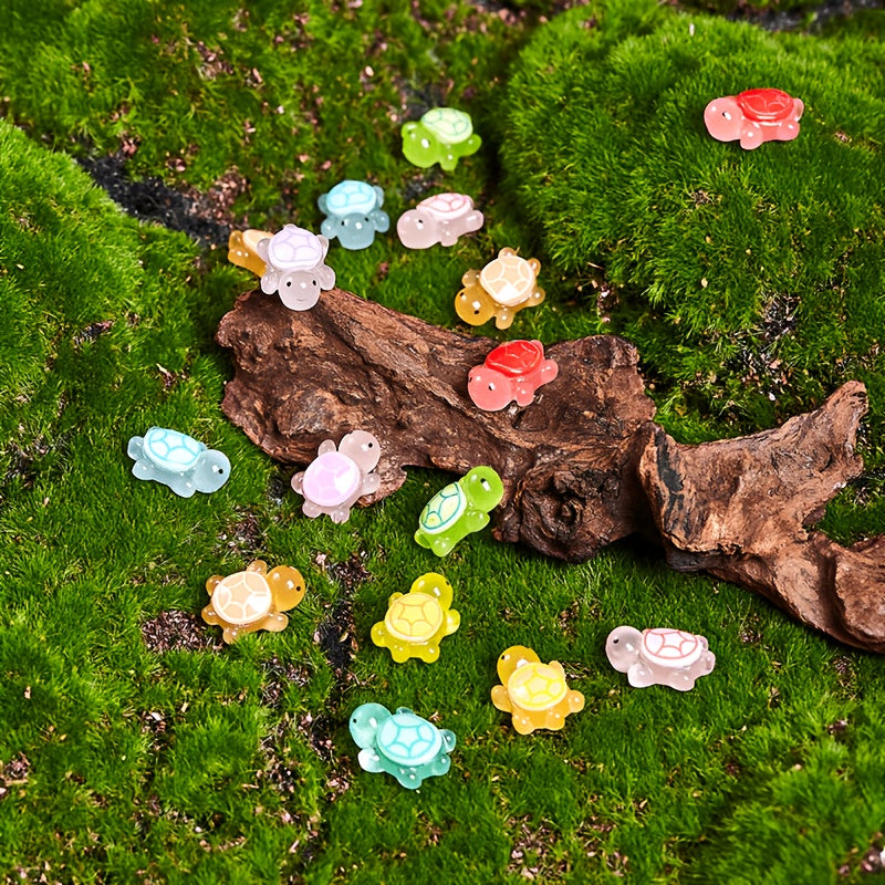 47 Glow-in-the-Dark Mini Resin Turtles, Tiny Stocking Surprise