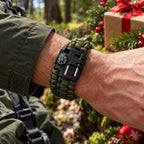 5-in-1 Paracord Survival Bracelet with Compass, Whistle and Fire Starter