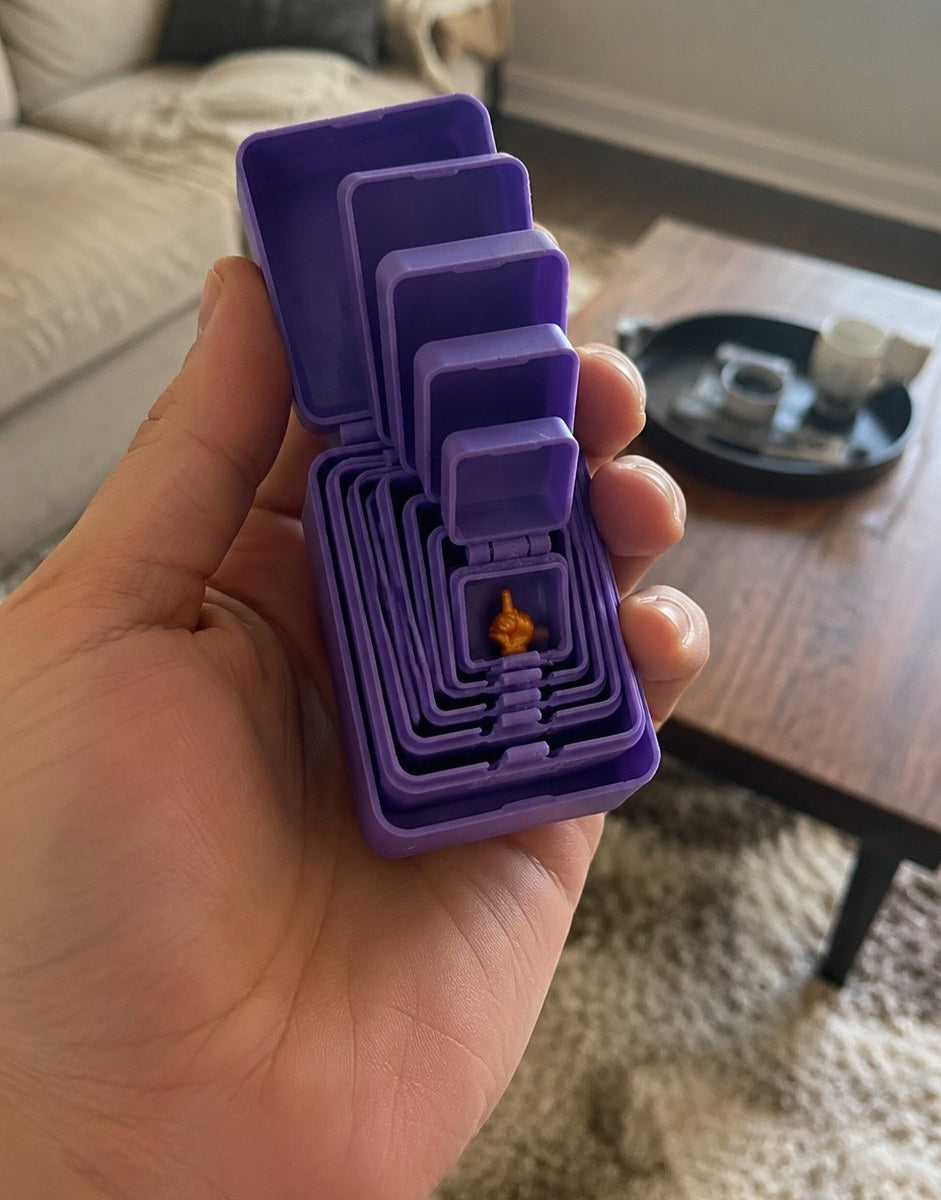 6-Layer Nesting Prank Gift Box with a Tiny Surprise Inside
