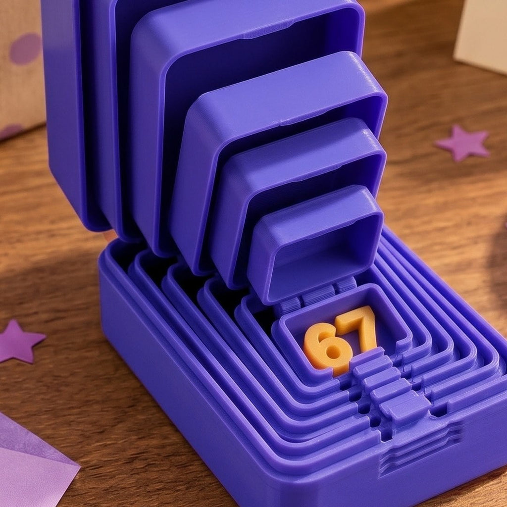 6-Layer Nesting Prank Gift Box with a Tiny Surprise Inside