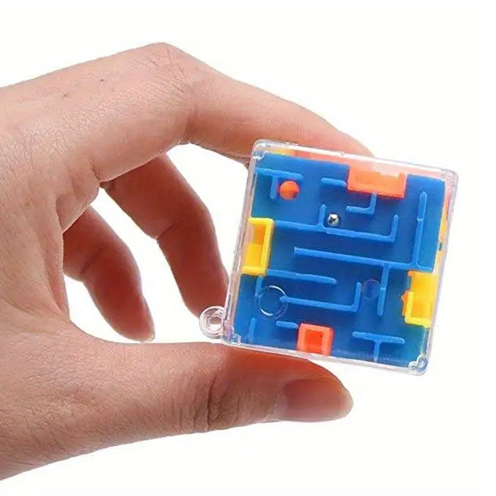 15 Mini 3D Maze Cubes, Pocket Ball Puzzles for Party Bags