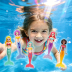 5 Mermaid Water Toys for Bath and Pool, Assorted Colours