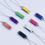 Mini Harmonica Necklace – Playable 4-Hole, 8-Note Pendant