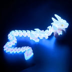 Articulated Glow-in-the-Dark Crystal Dragon and Egg Set