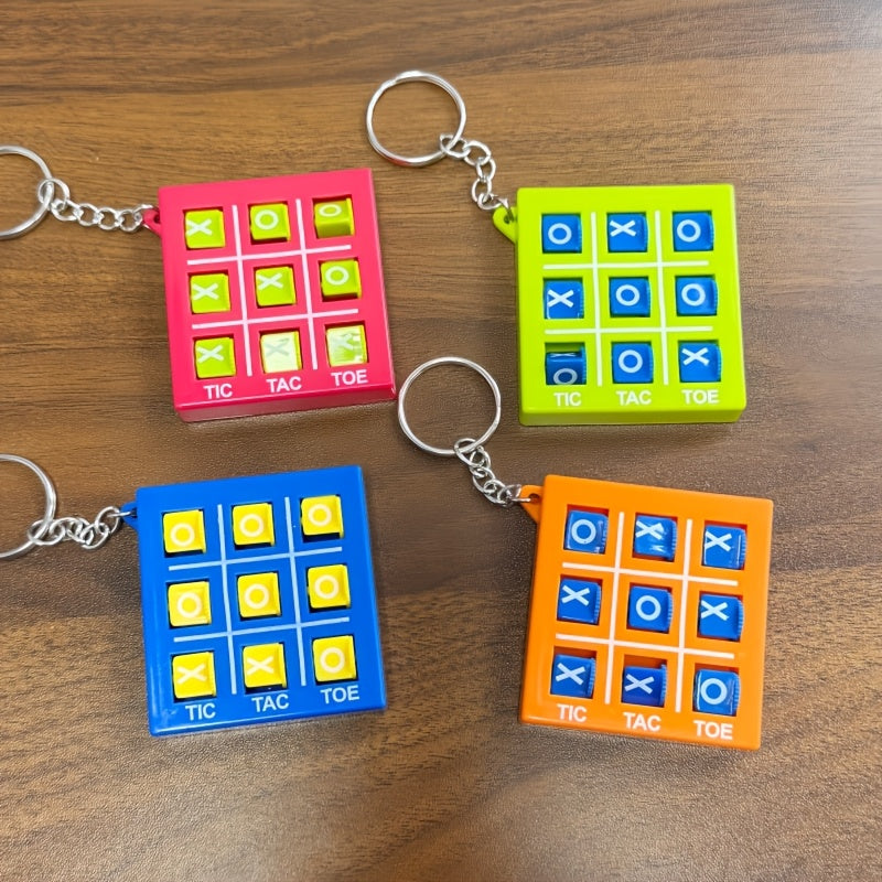 Mini Tic Tac Toe Keyring Games – Pack of 12 Pocket Games