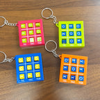 Mini Tic Tac Toe Keyring Games – Pack of 12 Pocket Games