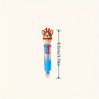 Christmas Mini Multicolour Pens with Festive Toppers – Party Pack