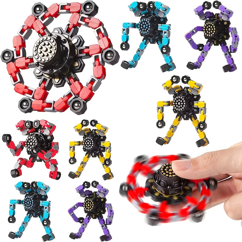 Chain Robot Fidget Spinners Pack of 12 – Shape-Shifting Toys