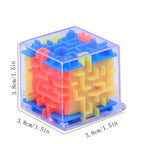 15 Mini 3D Maze Cubes, Pocket Ball Puzzles for Party Bags