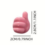 Thumb-Shaped Adhesive Cable Clips, Pack of 5, Assorted Colours