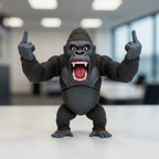 Angry Banana Desk Figurine with Rude Gesture, Funny Office Gift