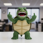 Angry Banana Desk Figurine with Rude Gesture, Funny Office Gift