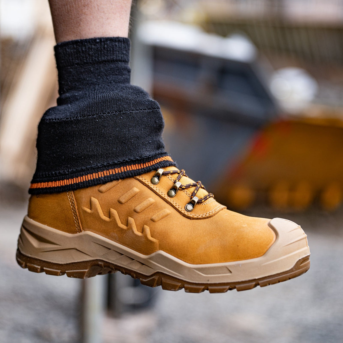 A cuff that folds over the boot