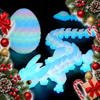 articulated glow in the dark crystal dragon and egg set — Christmas stocking filler gift