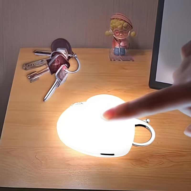Heart Purse Light Keyring, Touch-Activated and USB Rechargeable