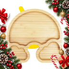 bamboo rainbow suction plate for weaning babies and toddlers — Christmas stocking filler gift