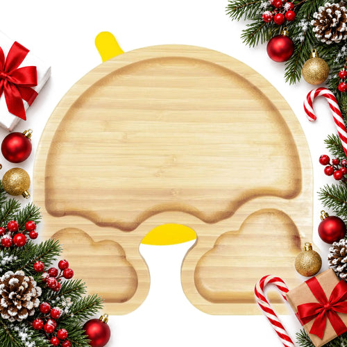 bamboo rainbow suction plate for weaning babies and toddlers — Christmas stocking filler gift
