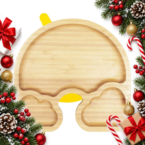 Bamboo Rainbow Suction Plate for Weaning Babies and Toddlers